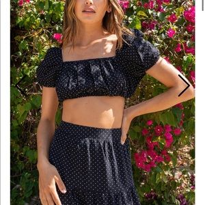 Puff Sleeve Crop Top